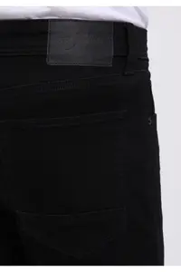 Colin's Regular Fit Mid Waist Tapered Leg Men's Black Black Denim Cotton Jean Pants - Image 6