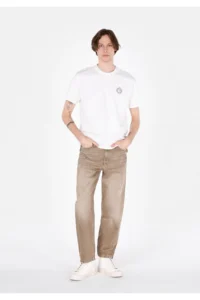 Colin's Baggy Fit Mid Waist Wide Leg Men's Brown Jeans Pants - Image 3