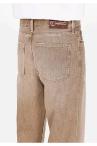 Colin's Baggy Fit Mid Waist Wide Leg Men's Brown Jeans Pants - Image 6