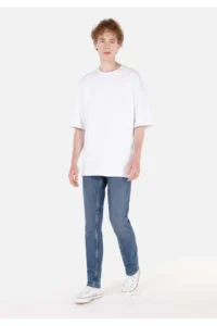 Colin's Straight Fit Low Waist Straight Leg Men's NAVY Blue Jeans Pants - Image 3