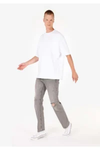 Colin's slim Straight Men Gray jeans Pants - Image 3