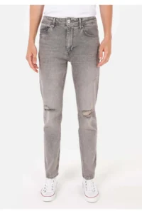 Colin's slim Straight Men Gray jeans Pants - Image 4