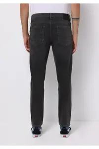 Colin's Regular Fit Mid Waist Tapered Leg Men's Black Jeans Pants - Image 2