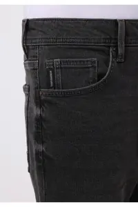 Colin's Regular Fit Mid Waist Tapered Leg Men's Black Jeans Pants - Image 5