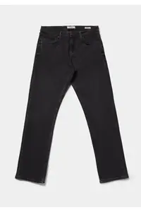 Colin's Regular Fit Mid Waist Tapered Leg Men's Black Jeans Pants - Image 7