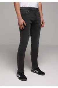 Colin's Straight Fit Low Waist Straight Leg Men's Black Jean Pants - Image 4