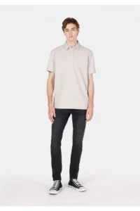 Colin's slim Fit Zippered Men's Black Black denim Jeans Trousers