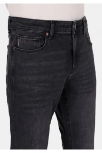 Colin's slim Fit Zippered Men's Black Black denim Jeans Trousers - Image 5