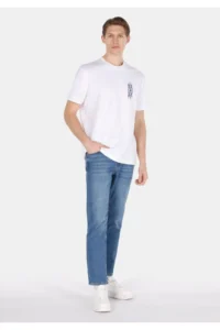 Colin's Straight Fit Low Waist Straight Leg Men's Green Ecologic Jeans Trousers - Image 3