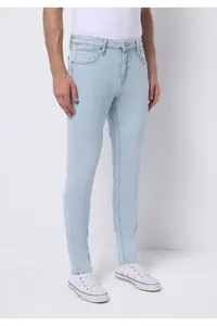 Colin's slim Fit Men Bleach Indigo denim jeans Pants - Image 4