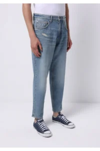 Colin's Balloon Fit Men Light Indigo denim jeans Pants - Image 5