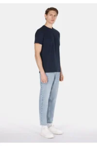 Colin's Loose Tapered Fit Men's Light Indigo denim Jeans Trousers - Image 3