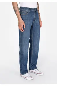 Colin's Regular Fit Men's Zippered Mid Indigo denim Jeans Trousers - Image 4