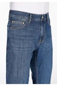Colin's Regular Fit Men's Zippered Mid Indigo denim Jeans Trousers - Image 5