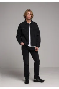 Colin's Regular Fit Men Black Black denim jeans Pants - Image 3