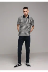 Colin's slim Fit Men Blue Black denim jeans Pants - Image 3