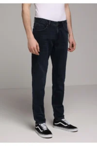 Colin's slim Fit Men Blue Black denim jeans Pants - Image 4