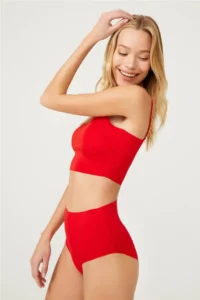 Cottonhill High Waist Basic Laser Cut Bikini Panties 5 Pack - 2 - Image 3