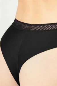 Cottonhill Basic Laser Cut Mesh Elastic Brazilian Panties 3 Pack - 4 - Image 4