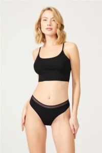 Cottonhill Basic Laser Cut Mesh Elastic Brazilian Panties 3 Pack - 4 - Image 5