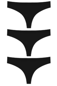 Cottonhill Basic Laser Cut Mesh Elastic Brazilian Panties 3 Pack - 4 - Image 6