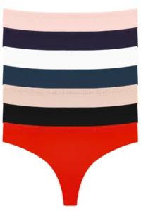 Cottonhill Basic Laser Cut Mesh Elastic Brazilian Panties 7 Pack - Image 8
