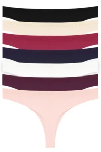 Cottonhill Basic Laser Cut Mesh Elastic Brazilian Panties 7 Pack - 2