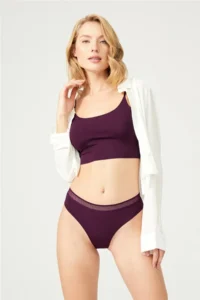 Cottonhill Basic Laser Cut Mesh Elastic Brazilian Panties 7 Pack - 2 - Image 4