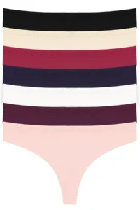 Cottonhill Basic Laser Cut Mesh Elastic Brazilian Panties 7 Pack - 2 - Image 8