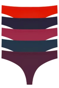 Cottonhill Basic Laser Cut Mesh Elastic Brazilian Panties 5 Pack - 2 - Image 8