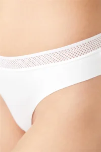 Cottonhill Basic Mesh Elastic Laser Cut Brazilian Panties 3 Pack - 3 - Image 4
