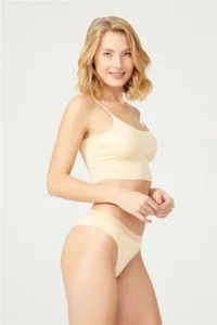 Cottonhill Basic Mesh Elastic Laser Cut Brazilian Panties 3 Pack - 3 - Image 6