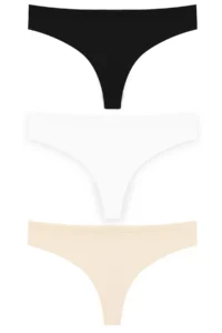 Cottonhill Basic Mesh Elastic Laser Cut Brazilian Panties 3 Pack - 3 - Image 8