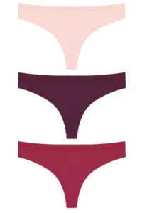 Cottonhill Basic Mesh Elastic Laser Cut Brazilian Panties 3 Pack - Image 8