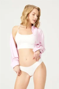 Cottonhill Basic Non-Marking Laser Cut Women's Bikini Panties 7 Pack - 2 - Image 3
