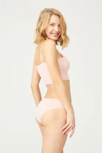 Cottonhill Basic Non-Marking Laser Cut Women's Bikini Panties 3 Pack - 5 - Image 2