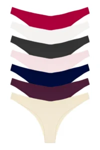 Cottonhill Basic Non-Marking Laser Cut Brazilian Panties 7 Pack - 2