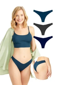 Cottonhill Basic Laser Cutting Brezilya Panties 3 Sets Paket - 1 - Image 2