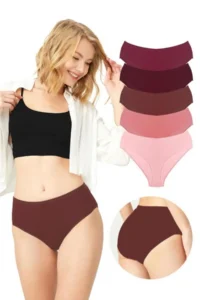 Cottonhill Cotton Wide Brim Bato Panties 5 Sets Package-2 - Image 2