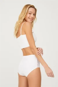 Cottonhill Lace Detailed Classic Cotton Bato Panties 3 Pack - 3 - Image 3