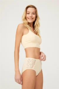 Cottonhill Lace Detailed Classic Cotton Bato Panties 3 Pack - 3 - Image 7