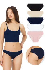 Cottonhill Basic Cotton Women Bikini Panties 5 Sets Paket - Image 2