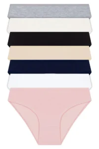Cottonhill Basic Cotton Women Bikini Panties 7's Paket