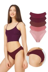 Cottonhill Cotton Women Bikini Panties 5 Sets Paket-2 - Image 2