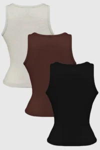 Cottonhill Cotton Thick Strap Women's Athlete with Ribbed Buckle Detail 3 Pack - Image 5