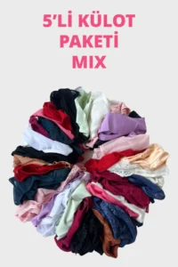 Cottonhill Women's Bikini Panties Brazilian Panties Thong Panties Mixed Pack of 5