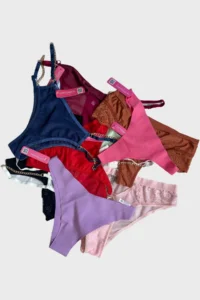Cottonhill Women's Bikini Panties Brazilian Panties Thong Panties Mixed Pack of 5 - Image 2