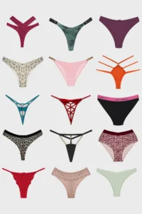 Cottonhill Women's Bikini Panties Brazilian Panties Thong Panties Mixed Pack of 10 - Image 2