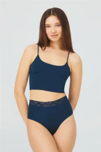 Cottonhill Basic High Waist Laser Cut Bikini Panties 3 Pack - Image 6