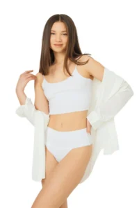 Cottonhill Laser Cut Flexible Non-Marking High Waist Thong 3 Pack Panties - 4